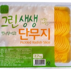 생생 단무지(그린/반달/2.7kg) 과세(포함금액)